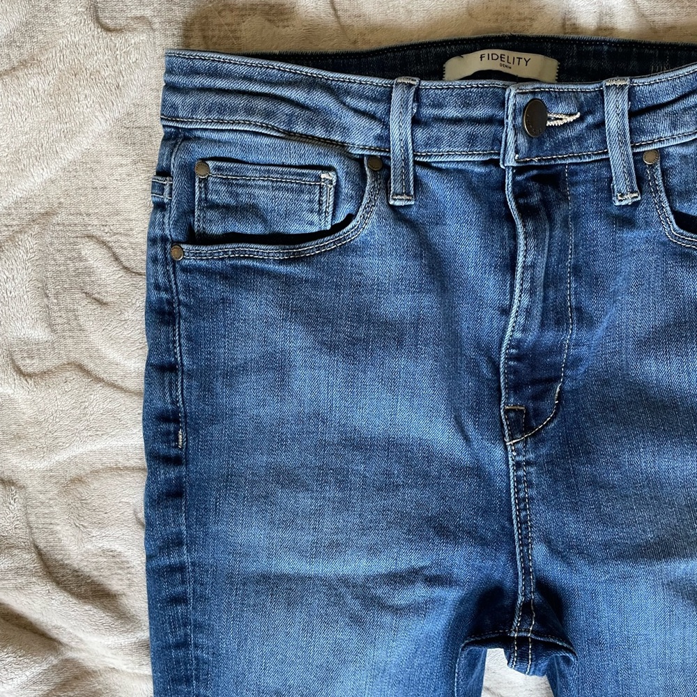 Fidelity Denim Luna High Rise Ankle Jean Size 26